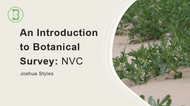An Introduction to Botanical Survey: NVC